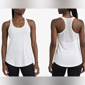 White Alo racerback tank size 6